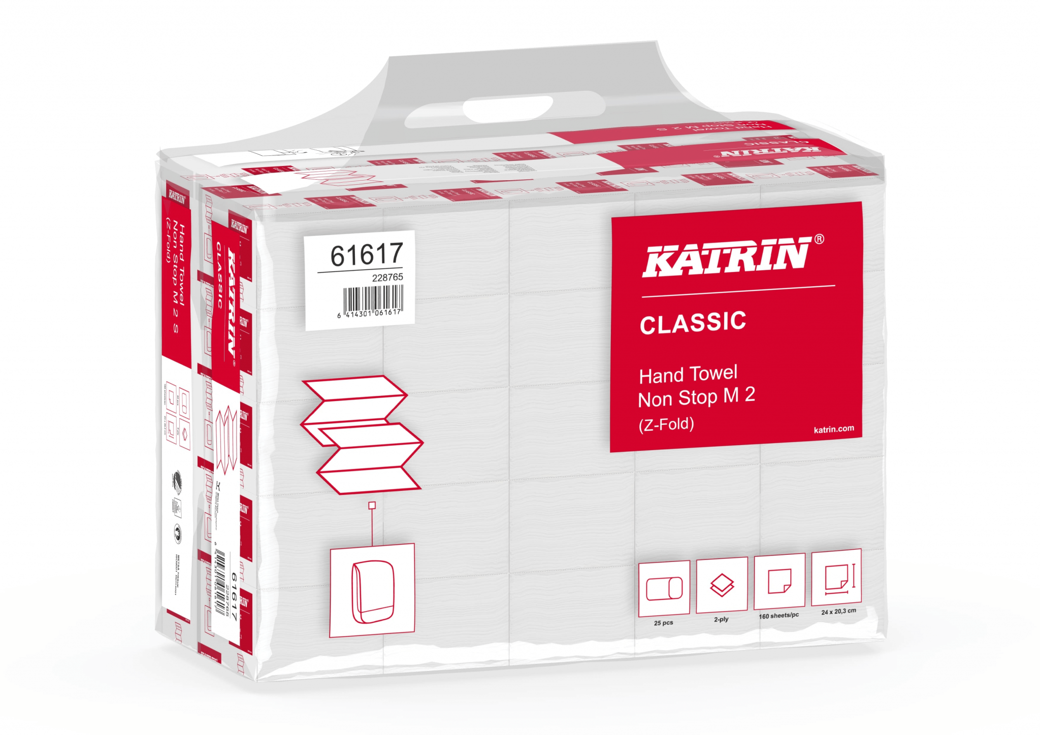 Katrin Classic Hand Towel Non Stop M2 Handy Pack (160X25)